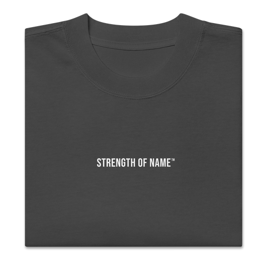 OVERSIZED SIGNATURE TEE - FADED BLACK