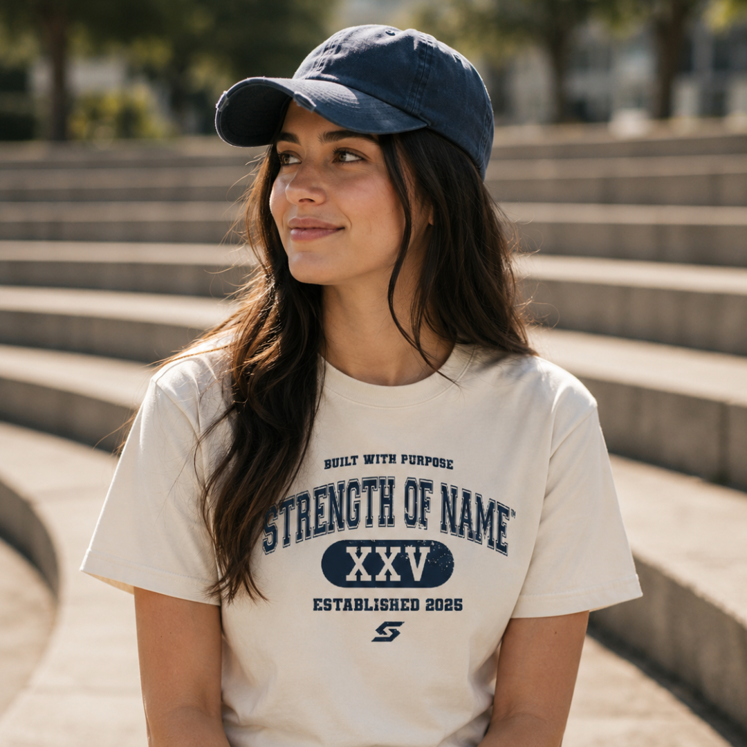 Varsity XXV Tee | Bone