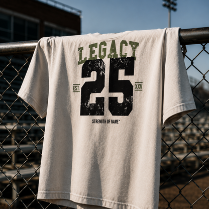 Legacy 25 Oversized Tee | Faded Bone