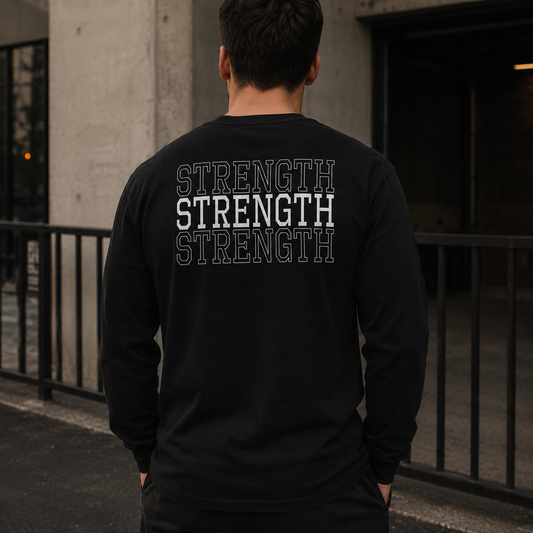 STRENGTH HEAVYWEIGHT LONG SLEEVE - BLACK